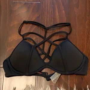 VS PINK black swimsuit strappy top